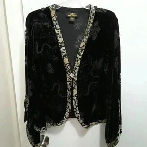 Kali Elegant lightweight Velvet Burnout cover up Size L